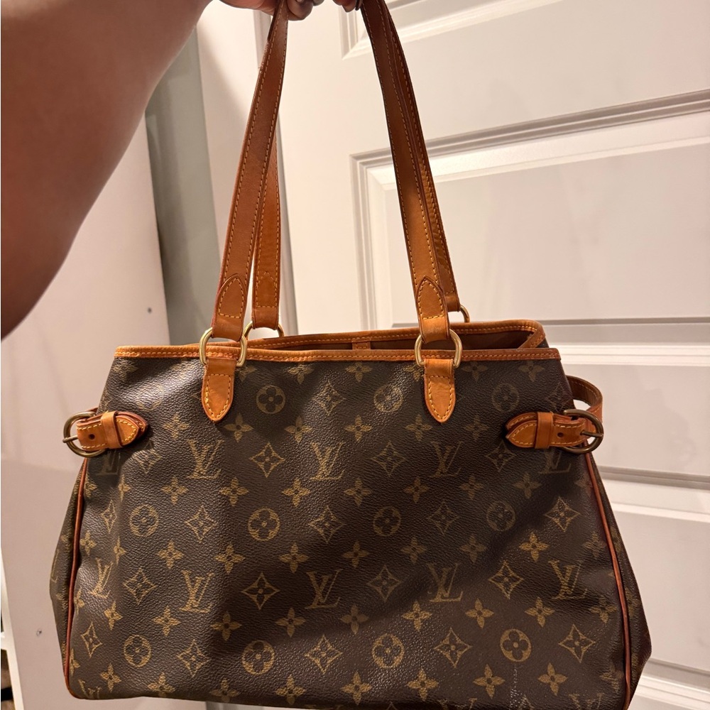 Louis Vuitton Brown and Tan Monogram Shoulder Bag